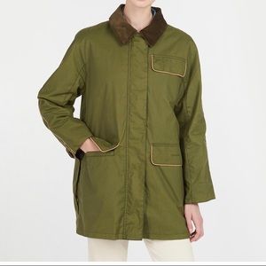 Alexa chung x barbour cyril wax jacket coat